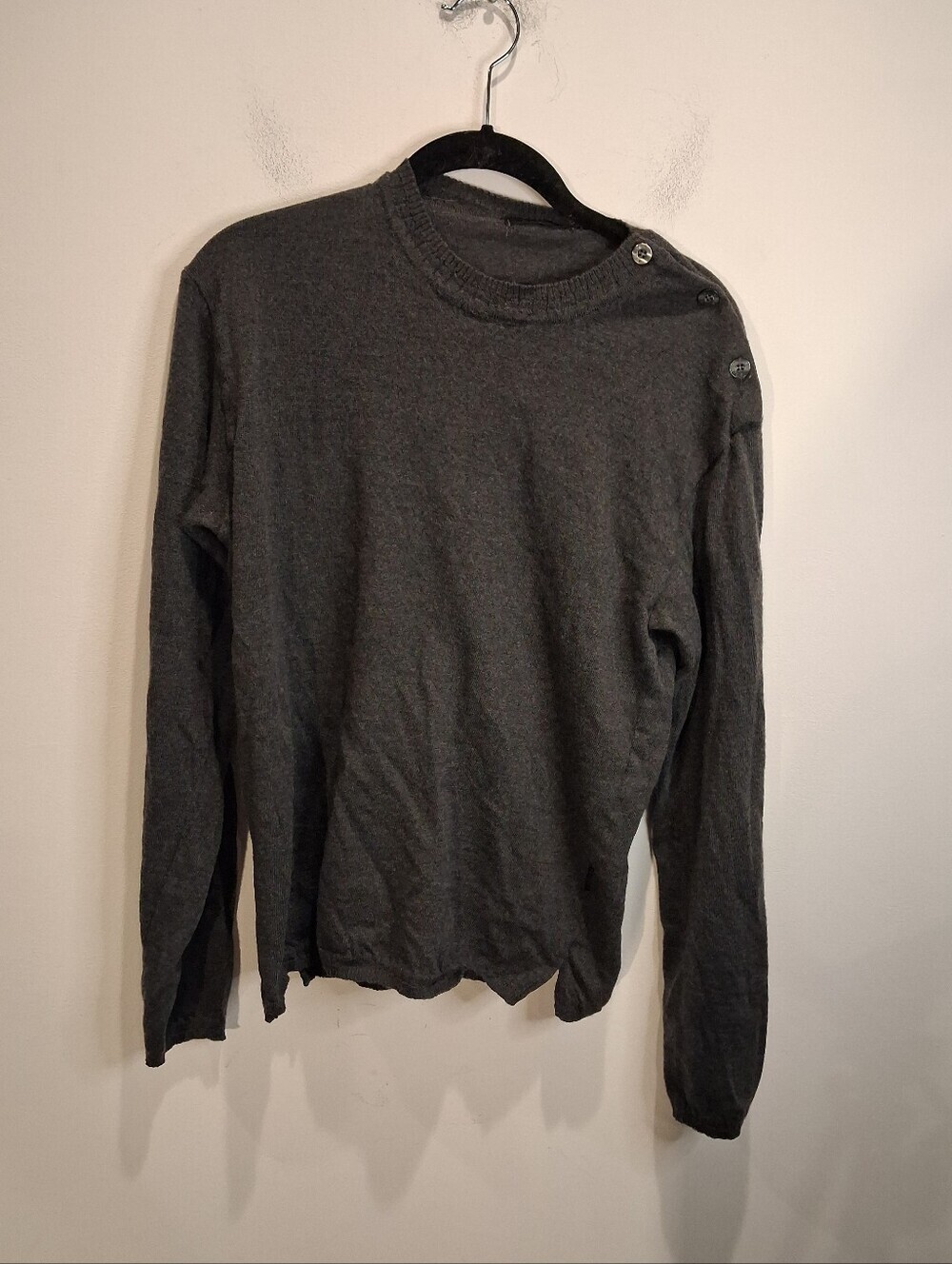 All Saints Mens Size L Wool Gray Contempary Sweater